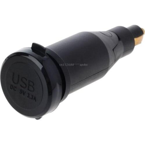 DIN3.1A Motorcycle Waterproof Power Adapter Dual USB Charger With Cigarette Lighter for bmw Hella DIN Motor
