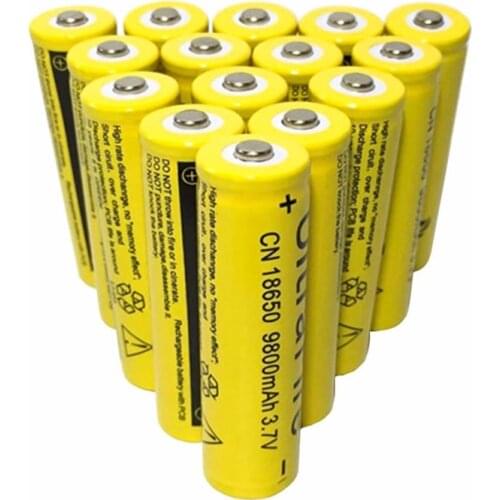 2-10pcs New 18650 Battery 3.7V 9800mah 18650 Rechargeable Lithium Batteries for Flashlight Torch Headlamp Batteria 18650 Cells