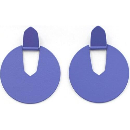 2018 New Fashion Copper High Quality Painted Chunky Statement Drop Earrings for Women