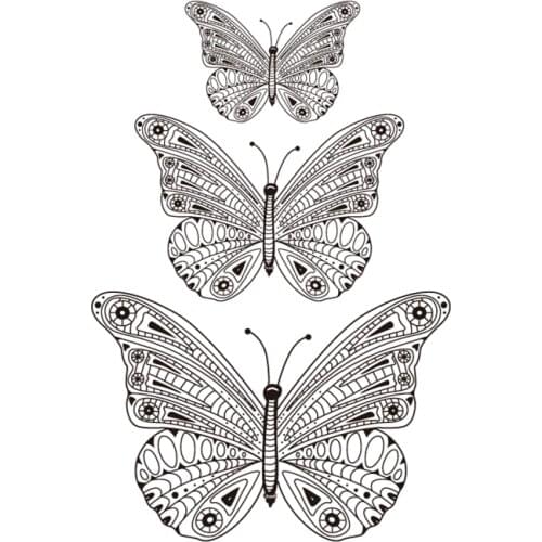Butterfly stamp Clear Stamp for Scrapbooking Transparent Silicone Rubber DIY Photo Album Decor k666