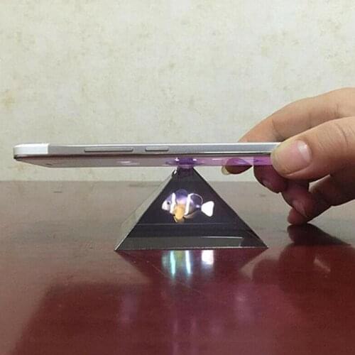 Holographic Projector 3D Hologram Pyramid Display Projector Mobile Video Universal Dropshipping For Smart Stand Phone J4V6