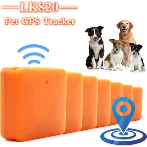 LK820 New Waterproof Mini Pet GSM GPS Tracker Locator For Dog Cat With Long Standby Geo-fence Free App Platform Tracking Device