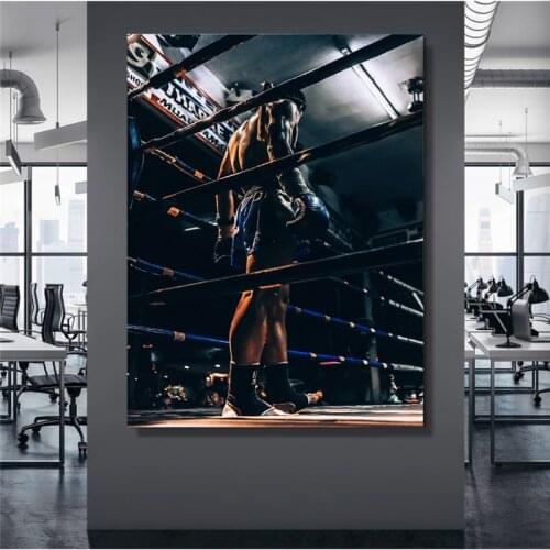 HD Print Modular Picture Sports Fighting Black Handsome Canvas Painting Poster For Living Room Home Decor Wall Art No Framework