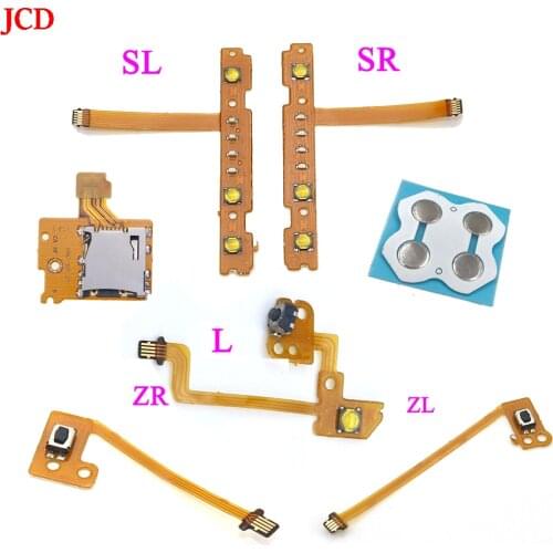 JCD NS Kit De Reparación Para Interruptor Nintendo Con Controlador SL/SR ZR/ZL/Botón L Cinta Flex Cable SD Ranura Tarjeta