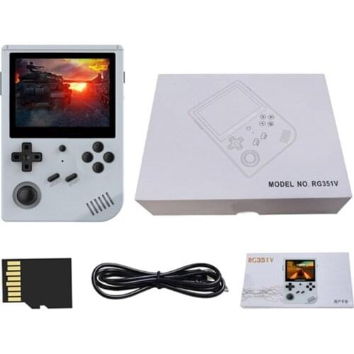 2021 New RG351V 128G 3.5 inch Screen Game Console Retro Mini Portable Pocket Open Source System Handheld Games Console