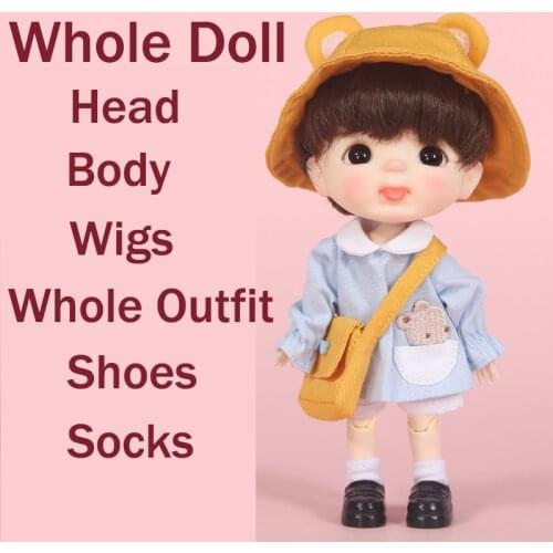 DIY STO dolls customization 1/8 BJD dolls OB doll with wig shoes socks and doll clothes doll accessories obitsu 11 dolls