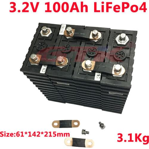 LiFePo4 3.2v 100ah 50Ah lithium battery high capacity 3.2v cells for diy 12V 24V 100Ah 300Ah 600Ah solar energy panels motorhome