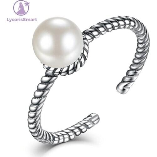 Lycorissmart 2017 Jewelry Anillos New Beads 925 Sterling Elegant Mix&match Open Adjustable Rings For Women Jewelry