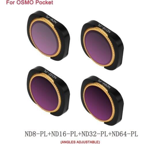 Aluminum Alloy Magnetic Adsorption No Damage CPL ND8 4 16 32 64 Lens Filter For DJI OSMO Pocket 2 Camera Stabilizer