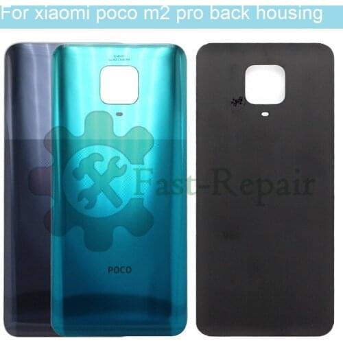 New Cover For Xiaomi Poco M2 Pro Battery Cover Back Glass Panel Rear Housing Case Poco M2 Pro Battery Cover