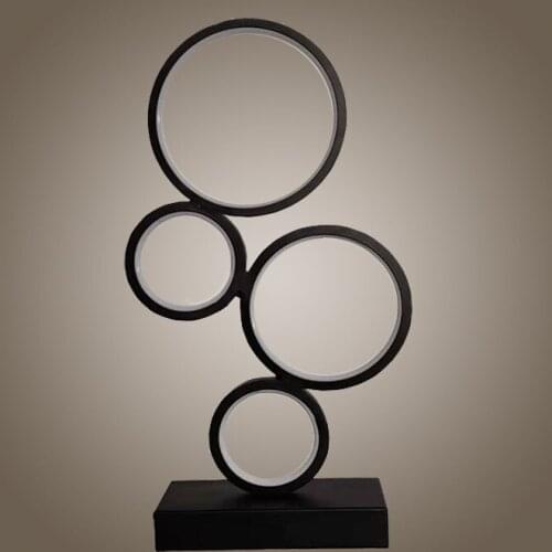 New post-modern simple ring art table lamp LED decorative table lamp Living Room Reading lighting Decoration Desk Lamp ZM1026