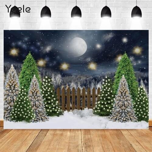 Yeele Christmas Backdrop Winter Snow Branch Ball Snowflake Wood Baby Portrait Vinyl Photography Background For Photo Studio