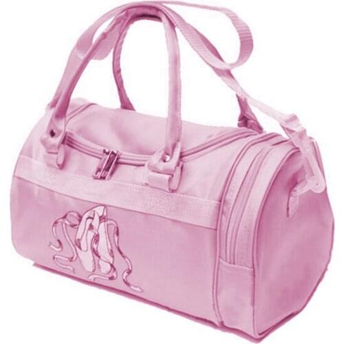 Shoulder Ballet Dance Bags Pink Women Girls Ballet Sports Dance Backpacks Rucksack Embroidered Gym Bags For Child Girls