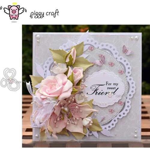 Piggy Craft metal cutting dies cut die mold Creative shape flower Scrapbook paper craft knife mould blade punch stencils dies