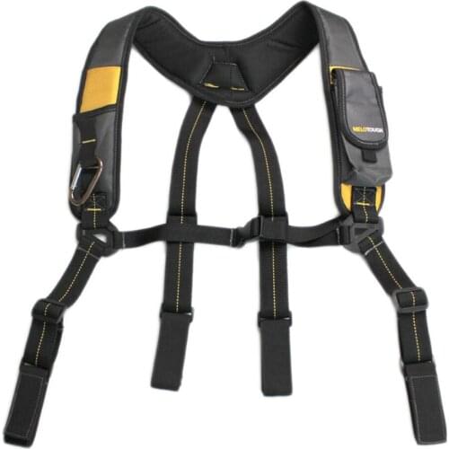 Heavy Duty Braces Suspender Tooling Straps With Phone Pocket 2021 Tirantes Tool Belt Suspenders Mens Work Braces Men Accessories