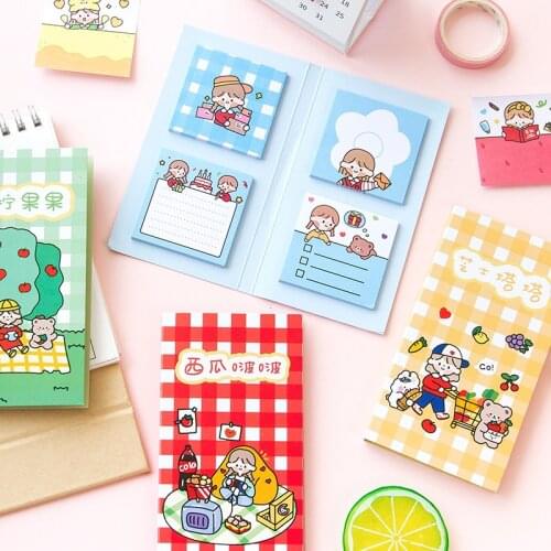 Yisuremia Kawaii 120 Sheets Cute N Times Sticky Note Set Daily To Do It Check List Memo Pads Paperlaria School Office Stationery