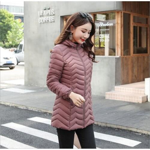 Women Winter Puffy Jackets 2021 New Hood Clothes Woman Slim White Duck Down Coat Female Portable Fluffy Long Down Coats Long
