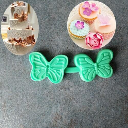 Liquid Silicone DIY Embossing Mould Sugar Art Tool Butterfly Cake Mould Chocolate Mousse Cake Baking Decoration Tool A077