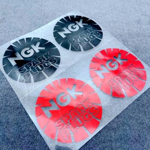 1 Pair Of DIY Reflective Motorcycle Stickers Decorate Fuel Tank Motor Side tail Logo Pad Fairing Racing Car NGK SPARK PLUGS Ngk