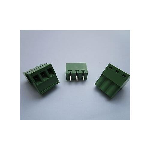 150pcs 5.08mm Close Straight 3 pin Screw Terminal Block Connector Pluggable Type