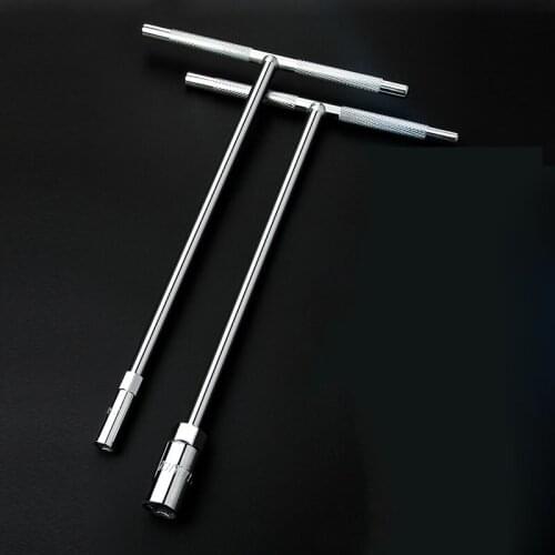 6mm-19mm T-shape Socket Wrench T-shaped Outer Hexagon Wrench Carbon Steel Lengthen Motorcycle Car Tire Maintenance Tool