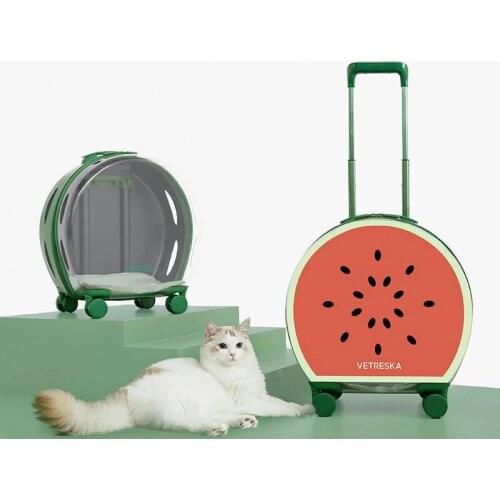 9kg Pet Strollers Dog Cat Portable Wheel Carrier Backpack Puppy Roller Luggage Suitcase Trailer Car Travel Transport Bag Cart