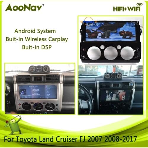 IPS Touch Screen 2 din Stereo Android Car Radio For Toyota Land cruiser FJ 2007-2017 Car Audio Multimedia Player GPS Navigation