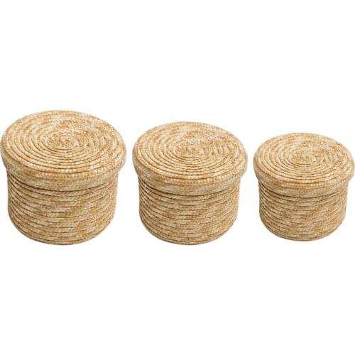 Large Basket Woven Storage Basket with Lids – Natural Laundry Basket Toy Towels Blanket Basket Home Decor