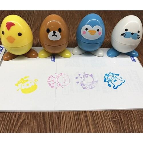 Children learning toys cartoon animal pattern creative seal students encourage smile seal
