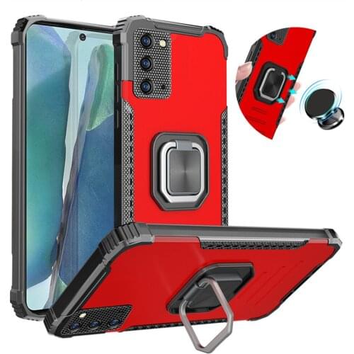 For Samsung Galaxy S21 S20 FE Note 20 Ultra Phone Case Shockproof Armor Cover Magnetic Ring Holder Heavy Duty Protection Fundas