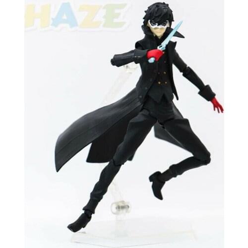 Figma 363 Persona 5 Shujinkou and Morgana Joker PVC Action Figure Toys Collection Anime Figure Toys Kids Doll in Box 15cm