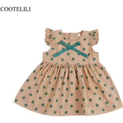 COOTELILI Summer Dress Girls Toddler Kids Baby Girls Party Wedding Birthday Clothes Brown Princess Girls Dress Children Clothes