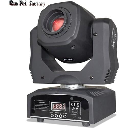 Mini LED Party Light 60W Moving Head Lyre 7 Colors Gobos Projection Inno Pocket DMX DJ Spot Mobile Light For Disco Nightclub