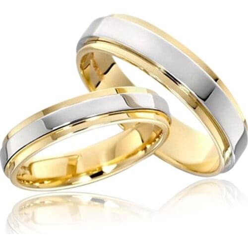 Punk Rock Style Gold Ring Mens Fashion Chunky Finger Bling Hip Hop Ring Size 7/8/9/10/11/12 Retro Titanium Steel Rings