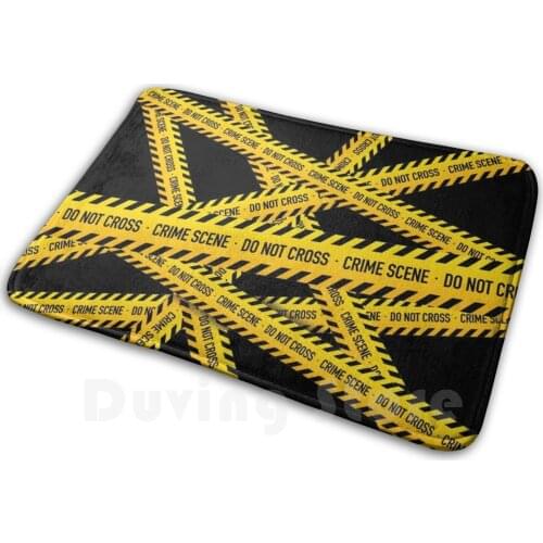 Crime Scene Soft Non-Slip Mat Rug Carpet Cushion Crime Scene Cop Police Death Dead Accident Danger Punk