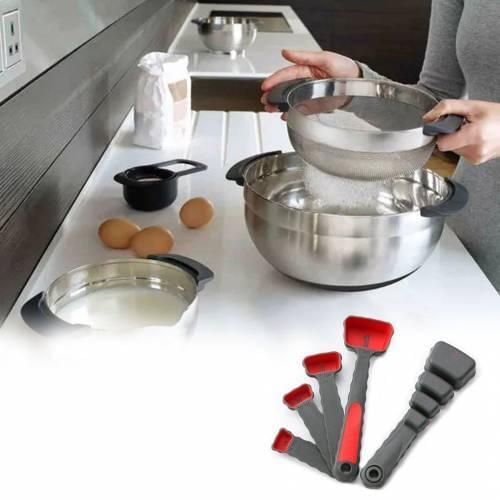 Practical Measuring Spoon Set of 4 IS YOUR BIGGEST HELPER IN YOUR KITCHEN, A BRAND NEW PRODUCT AFFORDABLE PRICE