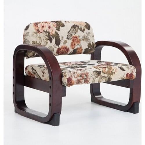 Japanese Style Wood Low Chair For Children Seat Height Adjustable Kids Furniture Wooden Study Small Children Chair Armchair