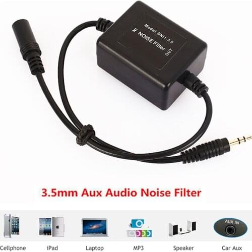 New 3.5mm Car Audio Noise Filter Headphone Mini Jack Ground Loop Isolator Noise Filter