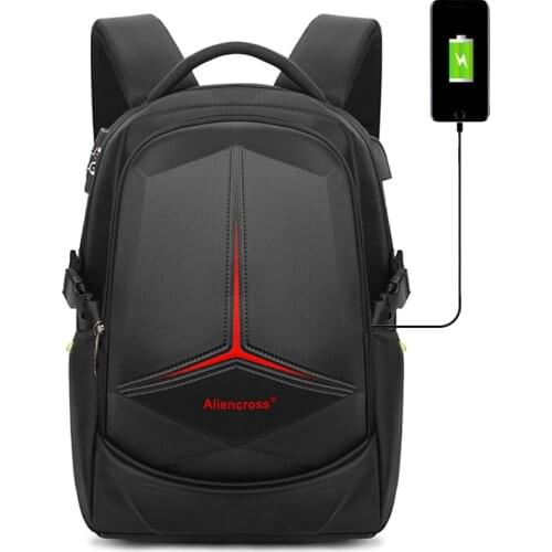3D Mens fashion Business backpack Password lock15.6 inch Travel Laptop Backpacks USB charging School backpack outdoors Mochila
