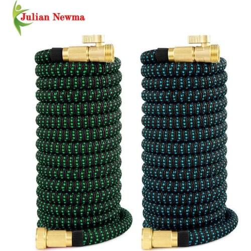 Garden Hose 3/4 High Pressure Car Wash Hose Pipe Telescopic Expandable Magic Flexible Watering Hoses Three-layer Thickened Latex