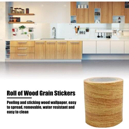 Refurbishment Stickers Household Room Kitchen And Bathroom Windows Self-adhesive Waterproof Wood Grain Stickers