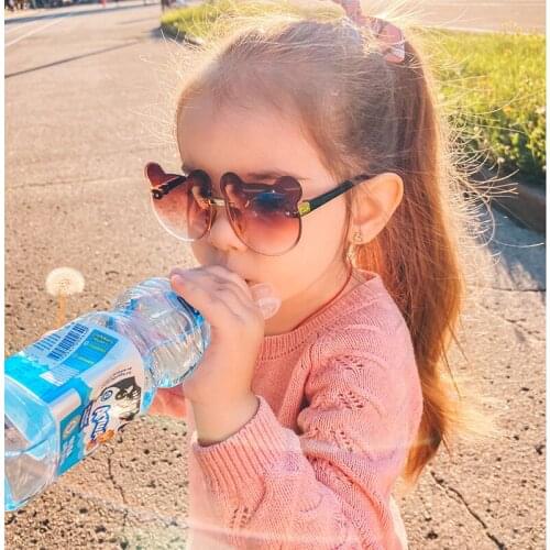 Childrens Sunglasses Fashion Baby Sunglasses Trendy Girls Boys Cute Eyeglasses Cartoon Bear Sun Glasses Anti-glare UV400