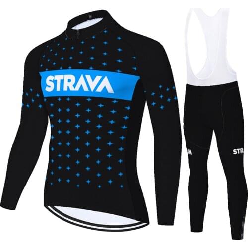 Strava ciclismo 20D gel pad summer spring breathable 2021 bike clothes long sleeve conjunto ciclismo masculino bike pants set