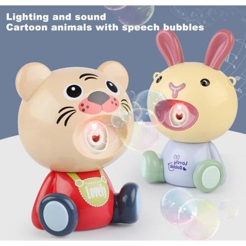Bubble Blower New Cute Bear Automatic Bubble Machine Soap Bubble Blower Outdoor Kids Child Juguetes Brinquedos Toy for Kids