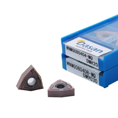 10PCS Carbide Turning inserts WNMG080404 MQ Good Quality Blade CNC Lathe Tools External Turning Tool for MWLNR Holder