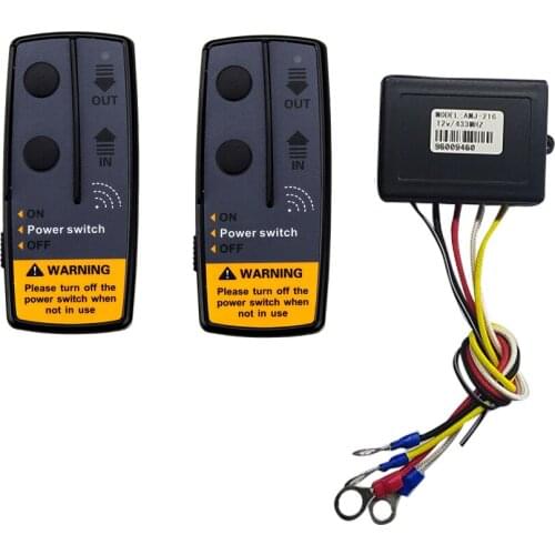 2.4G 12V 50M Digital Wireless Winches Remote Control Recovery Kit for SUV