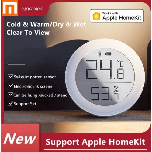2020 Xiaomi Cleargrass Bluetooth Temperature Humidity Sensor Data Storage E-Link INK Screen Thermometer Support Apple Home Kit