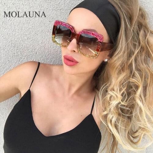 2021 Square Sunglasses Women Luxury Brand Designer Women Mirror Sun Glasses Vintage Sun Glasses Party Female Eyewear UV400