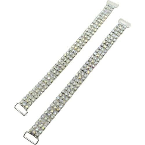 4 pieces / batch 165 mm rhinestone chain connector crystal swimming bikini decoration crafts Diy clothing accessories