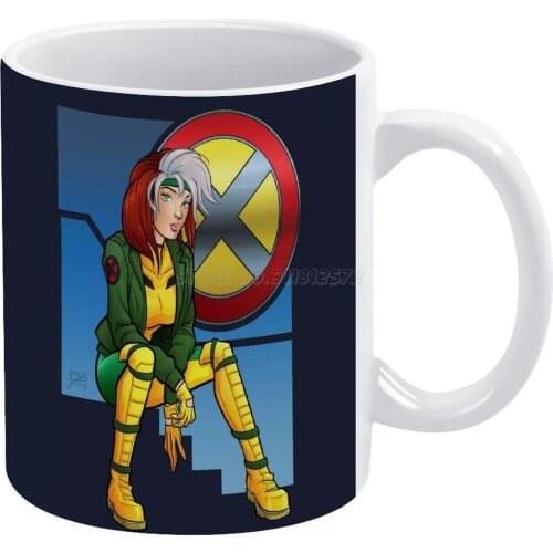 Mutant Pinup White Mug Coffee Mugs Girl Gift Tea Milk Cup Mugs Comics Fanart Jpowersart Mutant Superhero Superpowers Supervillai